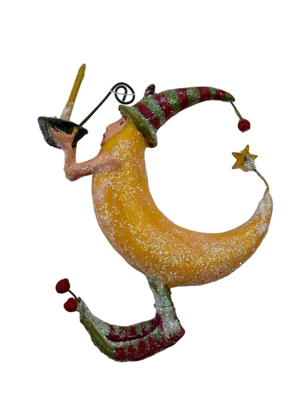 Department 56 Patience Brewster Krinkles Moon Man Christmas Ornament New